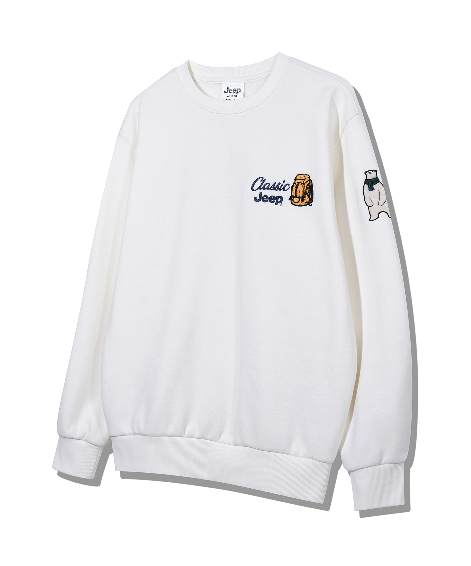 (기모)Bear Applique Sweatshirt (JP1TSU841OW)