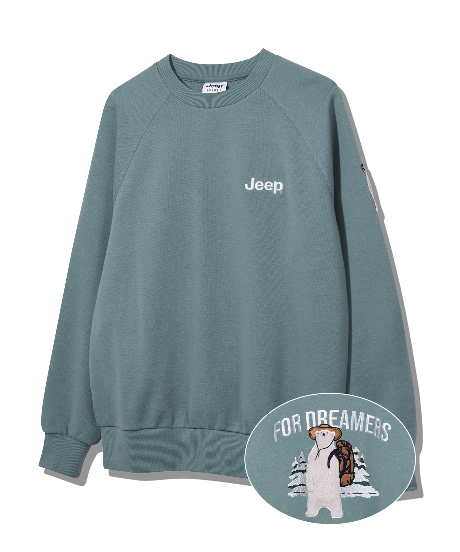 Applique Camp Bear Sweatshirt  (JP1TSU842MT)