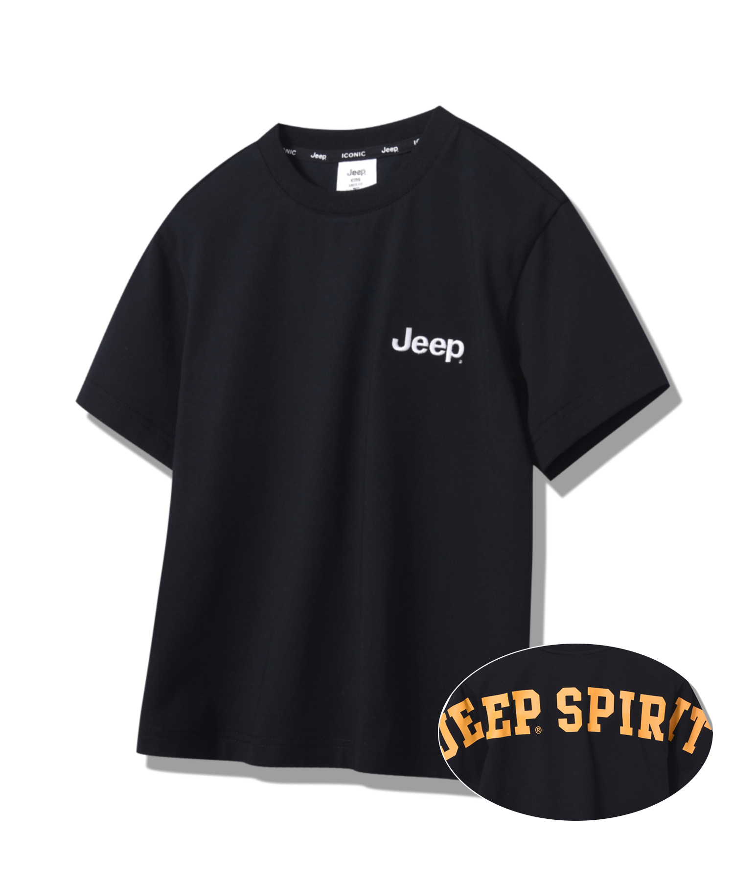 [KIDS] Back Jeep Spirit Half Sleeves(KP2TSU163BK)