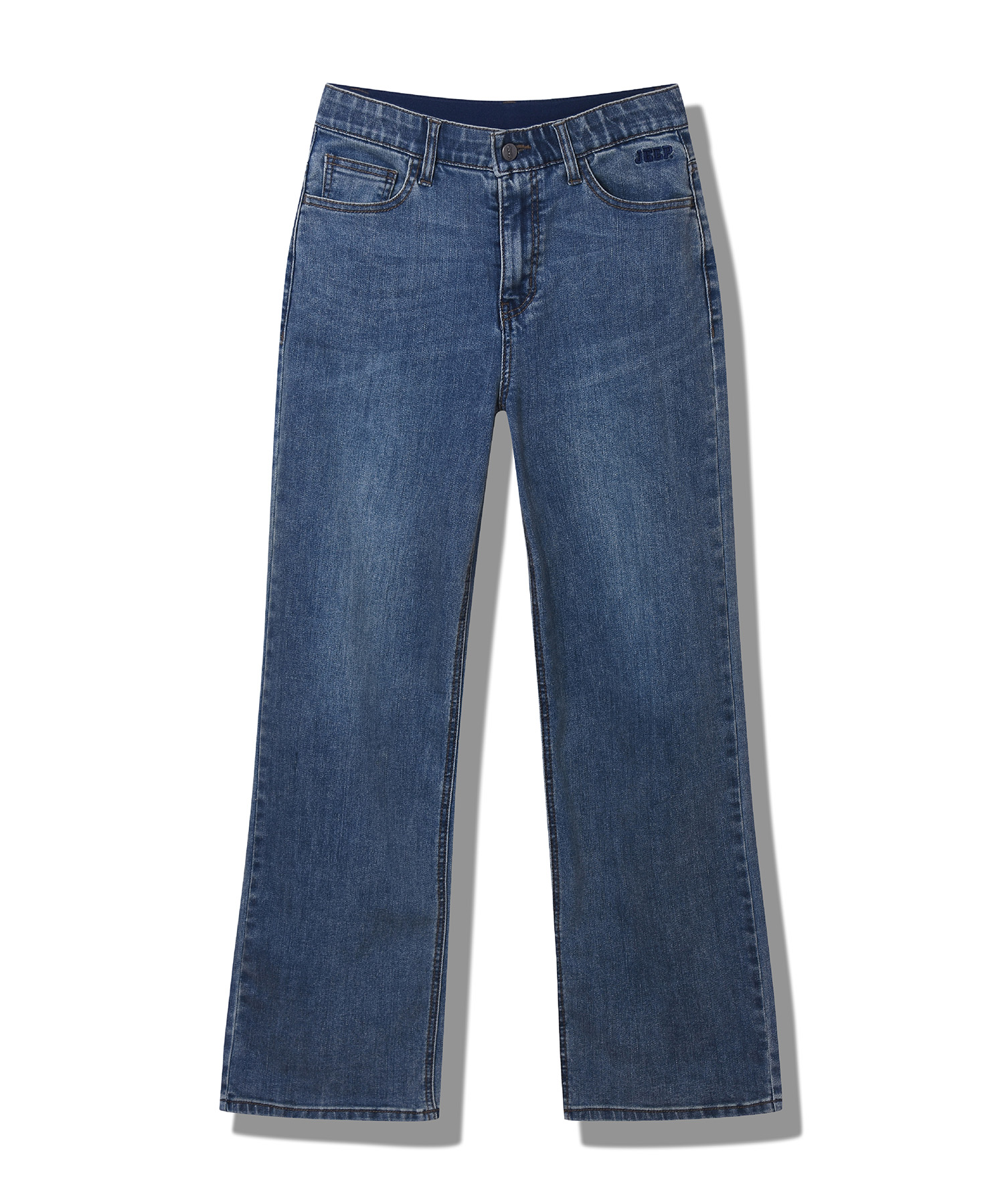 WOMEN Teen-Washed Wide Denim Pants (JP2DPF501ID)